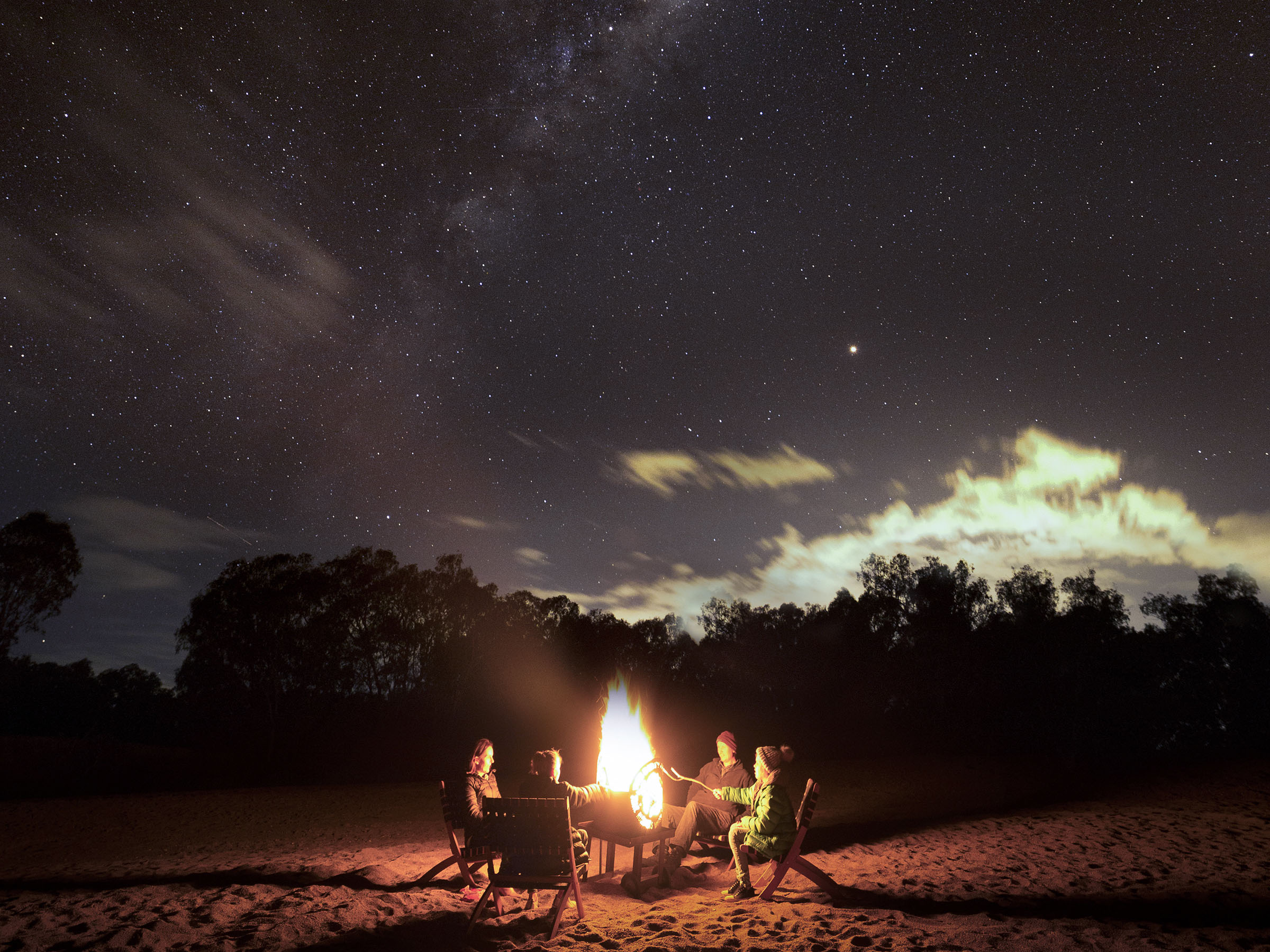 Camping under the stars in Wagga Wagga